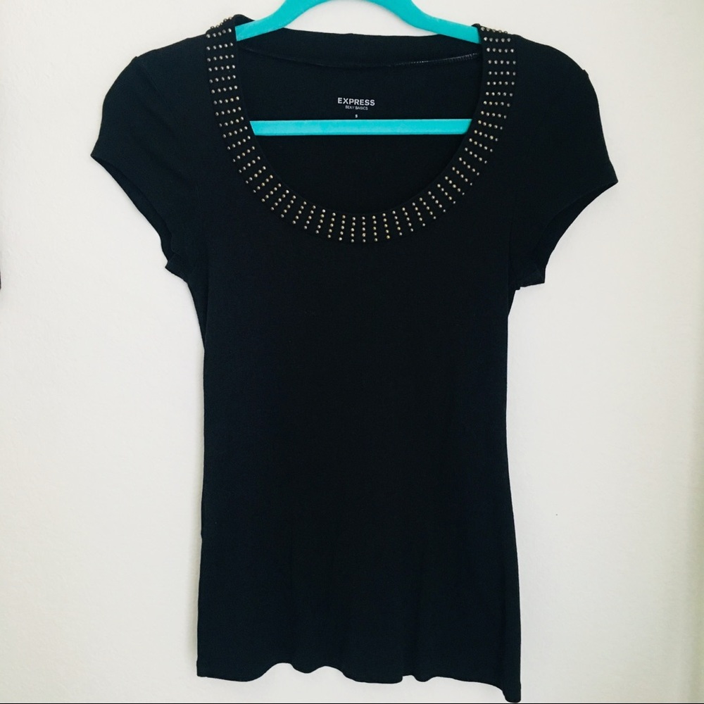 Black Express studded shirt